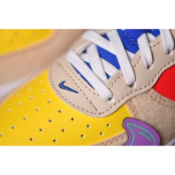 New! Size: 3 Kid |Nike Air Force 1 Low Multi-Color Velcro| DZ2807-100 RARE SIZE - Picture 4 of 16